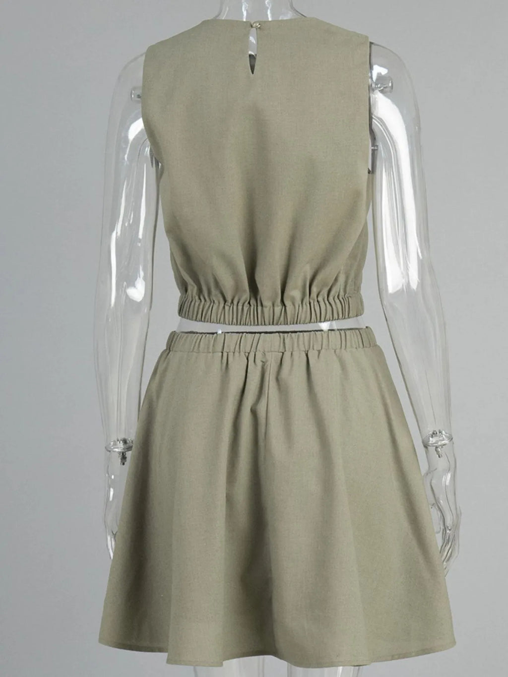 Sleeveless Top and Skirt Set WOMEN.