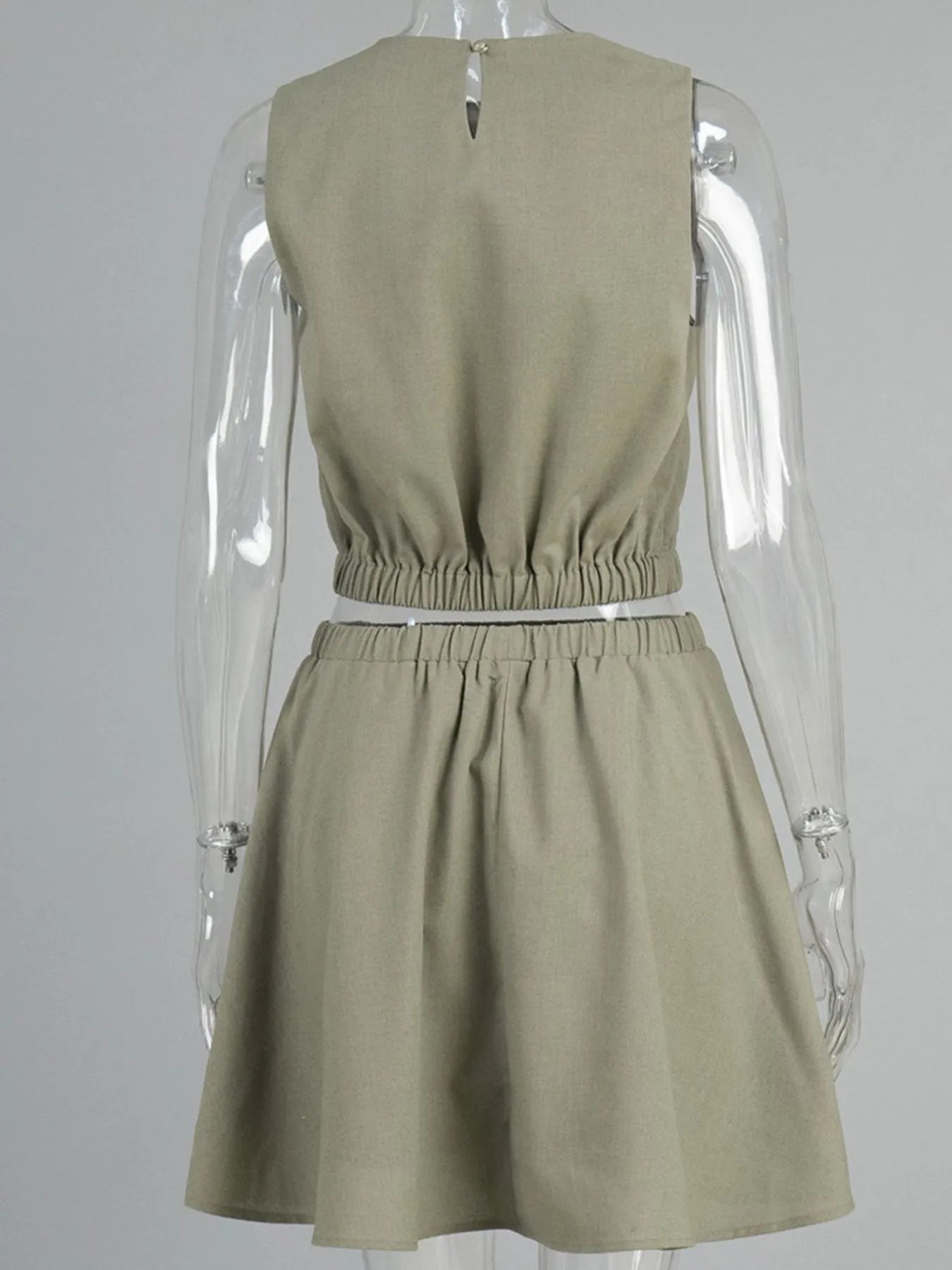 Sleeveless Top and Skirt Set WOMEN.