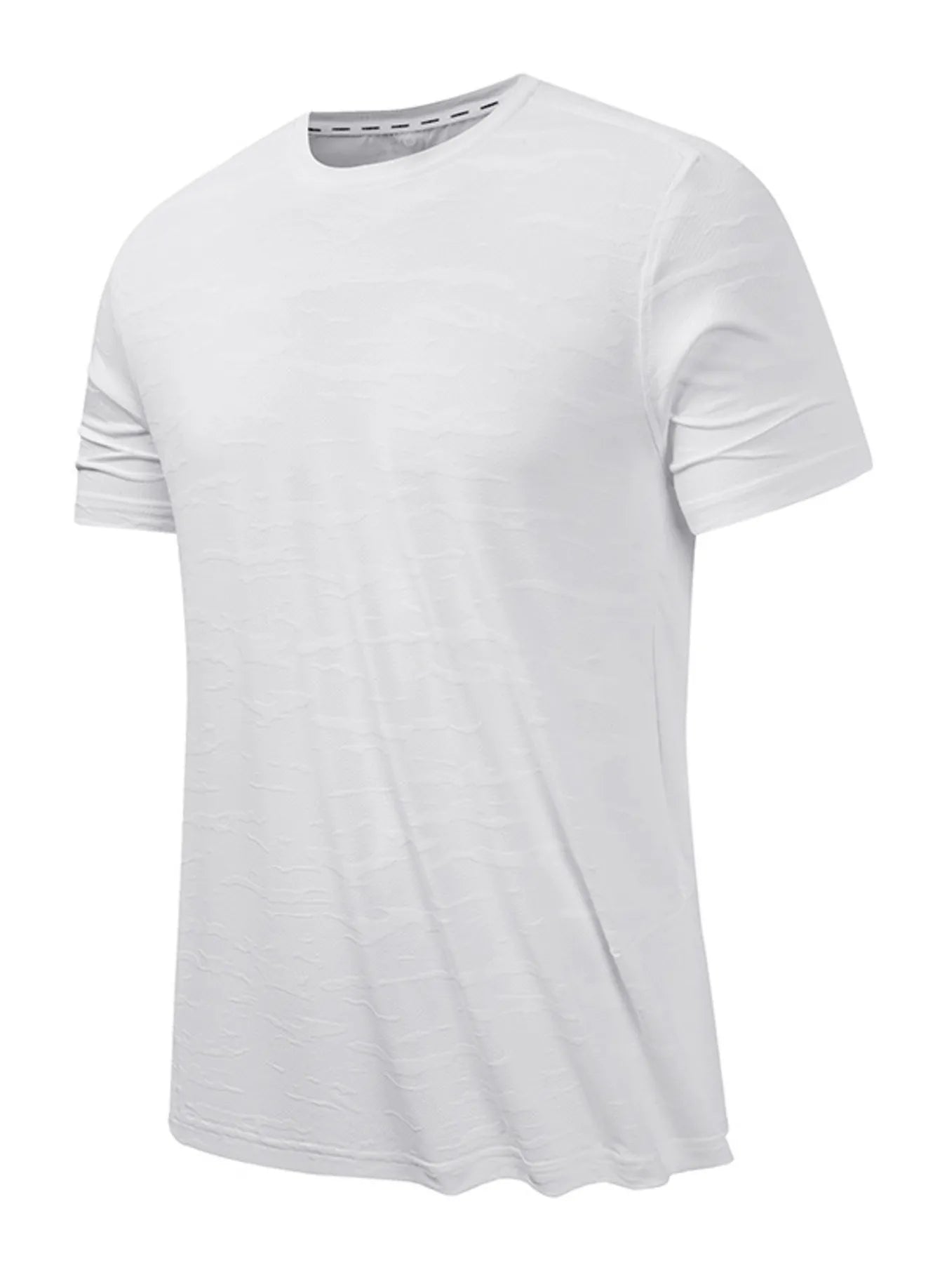 Men's Plus Size Round Neck Short Sleeve Active T-Shirt.
