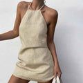 Women's Summer New Cotton And Linen Dress