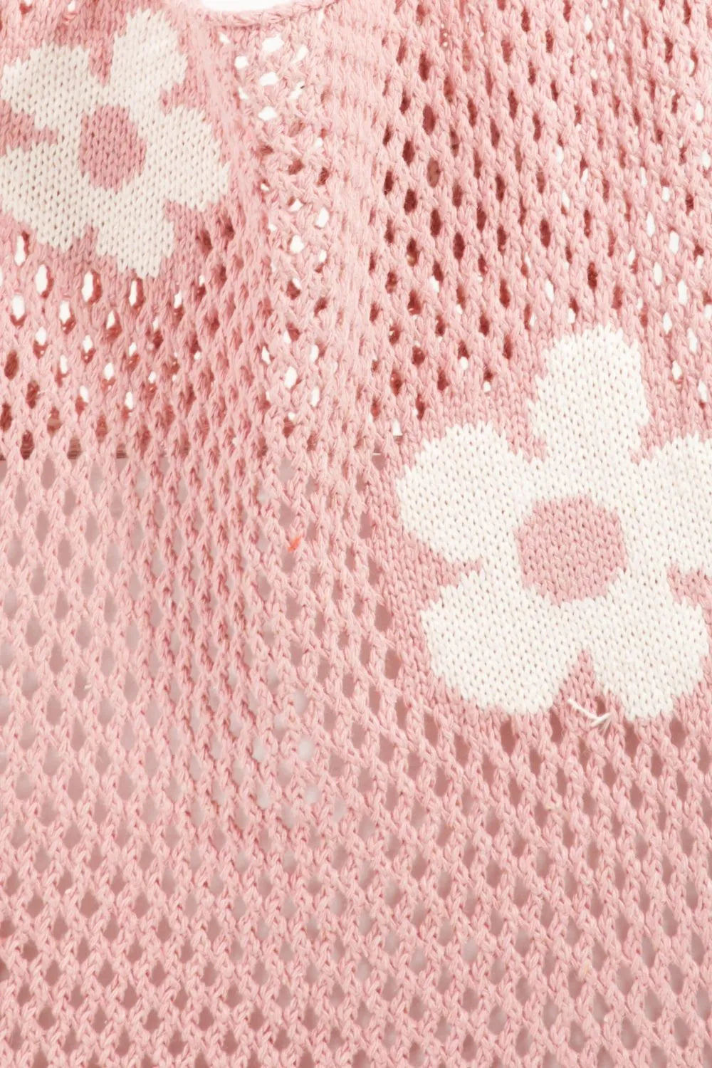 Flower Knitted Shoulder Bag.