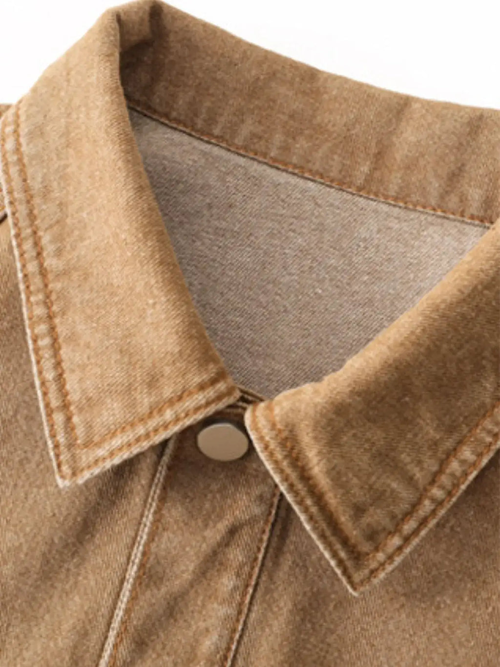 Button Up Long Sleeve Denim Jacket.