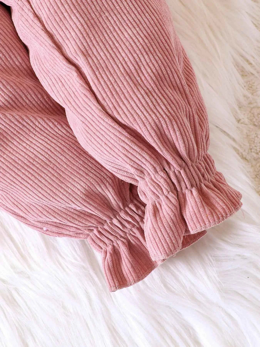 Children's Ruffled Hem Corduroy Pants