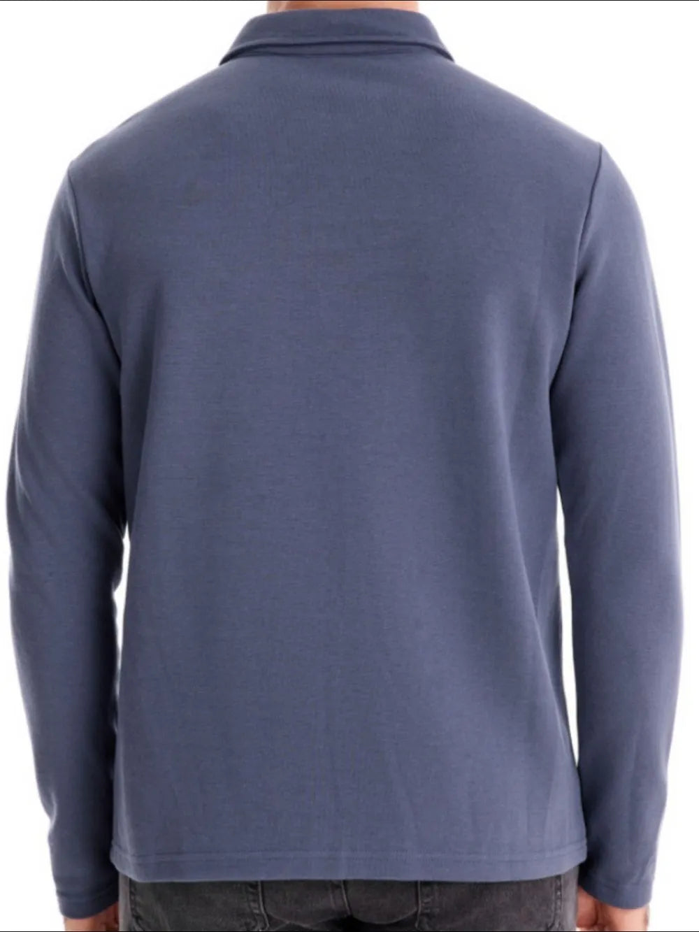 Men's Collared Neck Long Sleeve Polo.