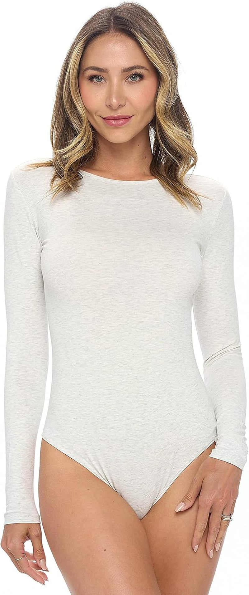 Natural Uniforms Long Sleeve Body Suit-Breathable Cotton Stretch