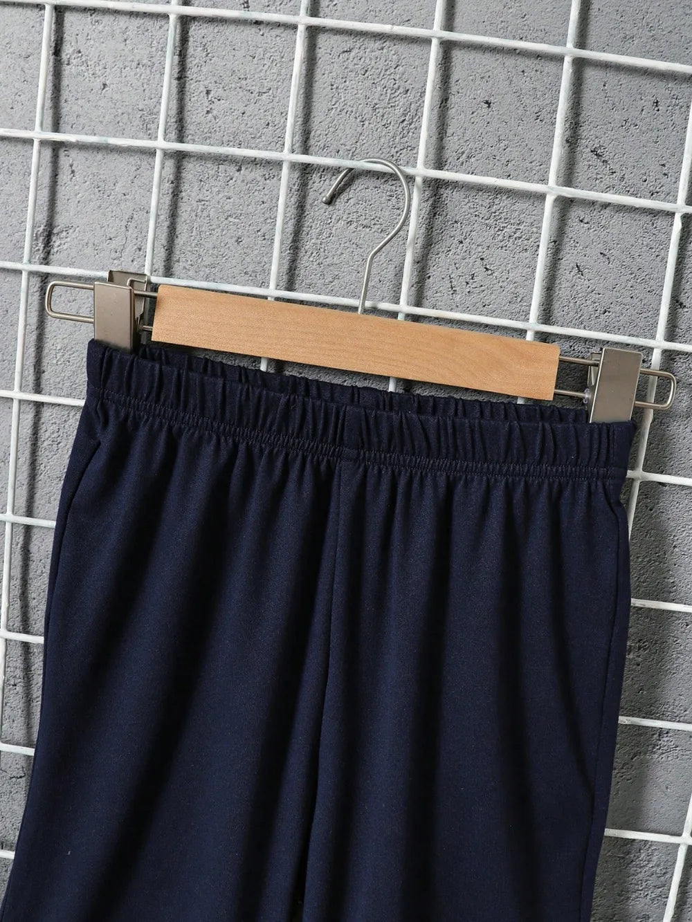 Children's Graphic Round Neck T-Shirt and Pants Set.