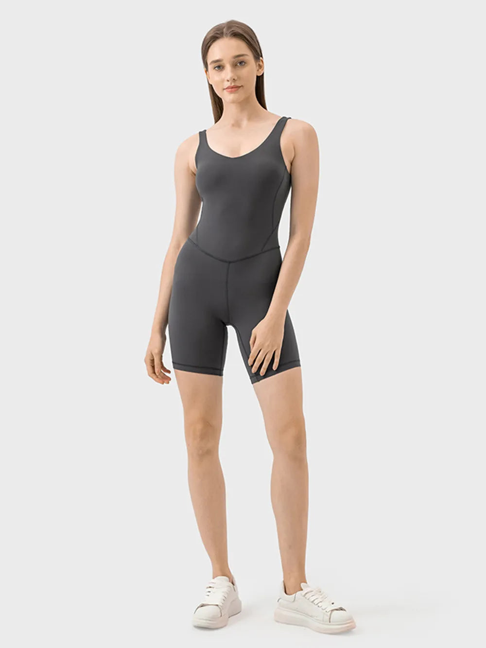 Millennia Wide Strap Active Romper.