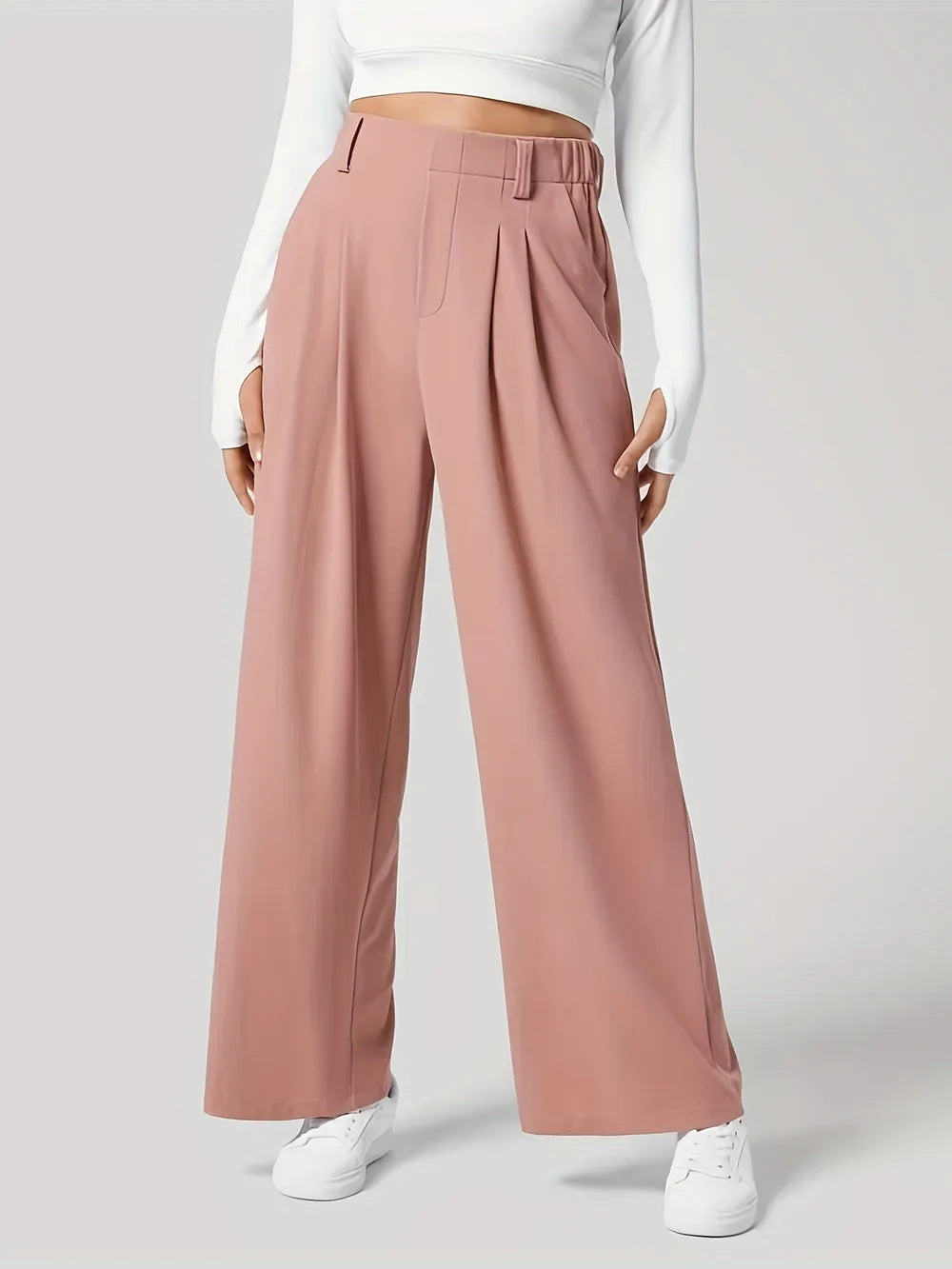 Wide Leg Pants with Pockets for women.