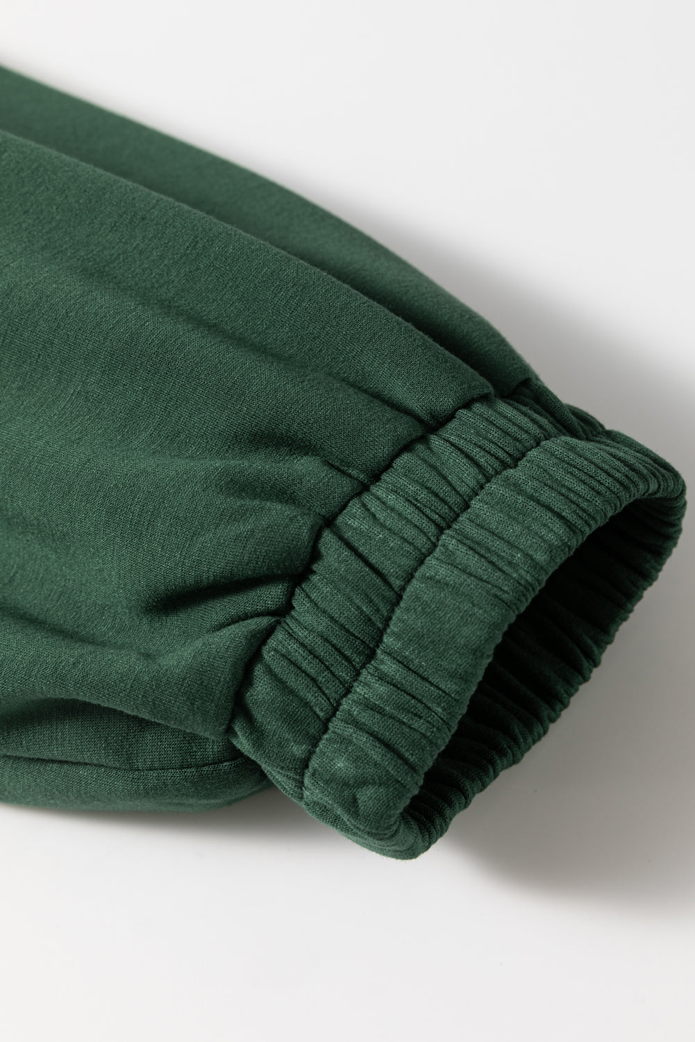 Blackish Green Collared Half Zip French Terry Knit Drawstring Casual Romper Dear-Lover Dropshipping