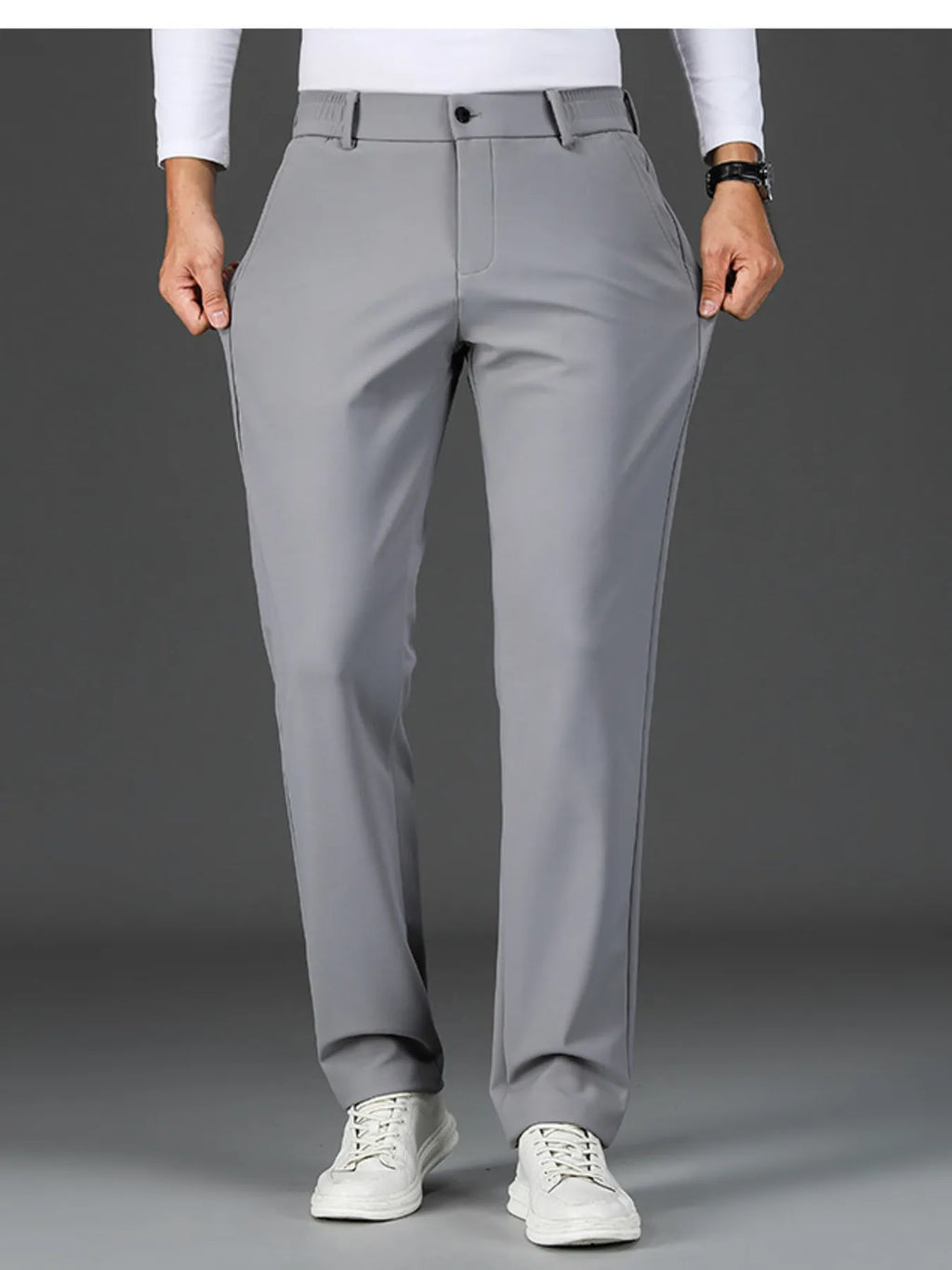 Men's Loose Fit Pants with Pockets.
