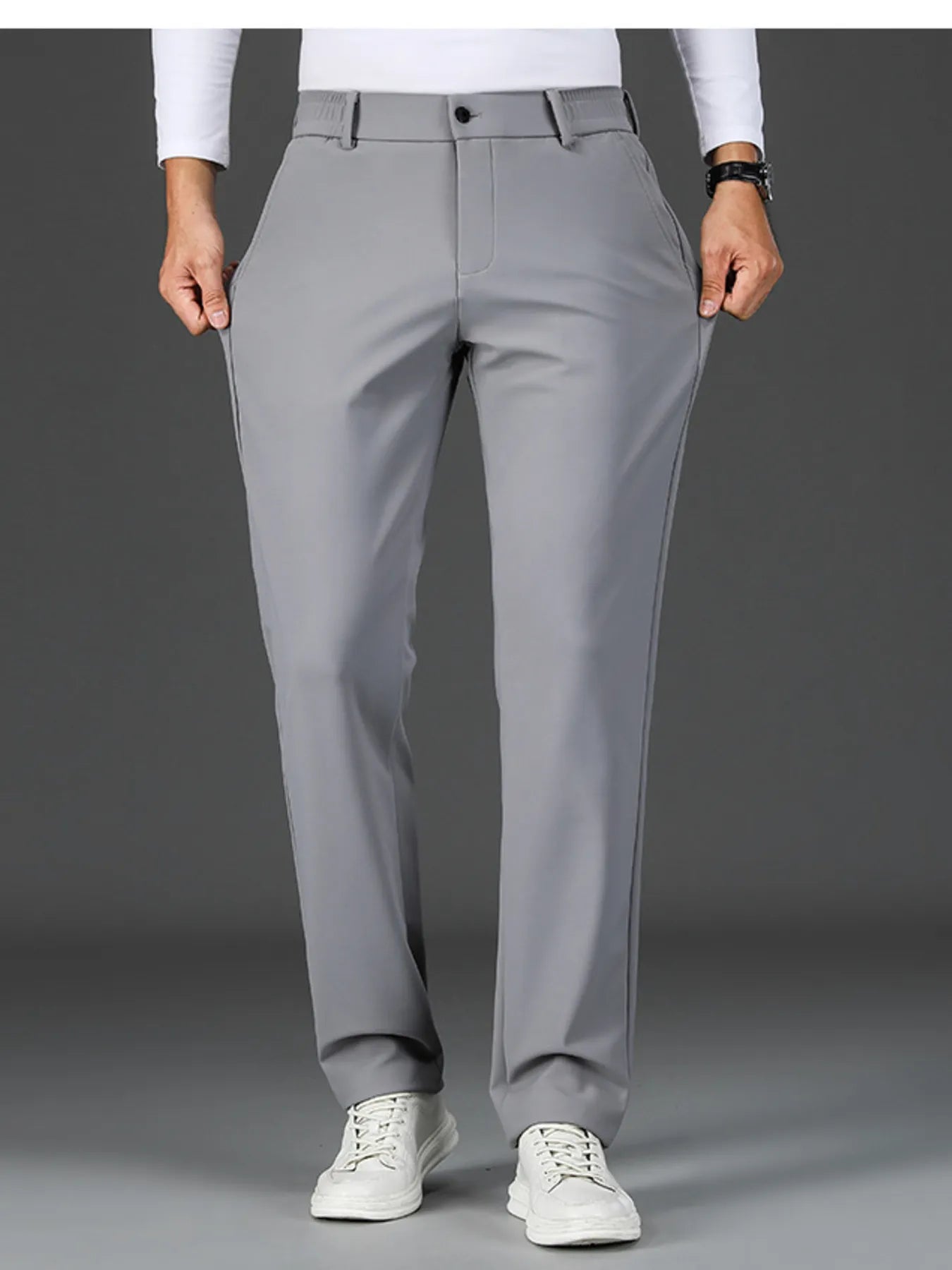 Men's Loose Fit Pants with Pockets.