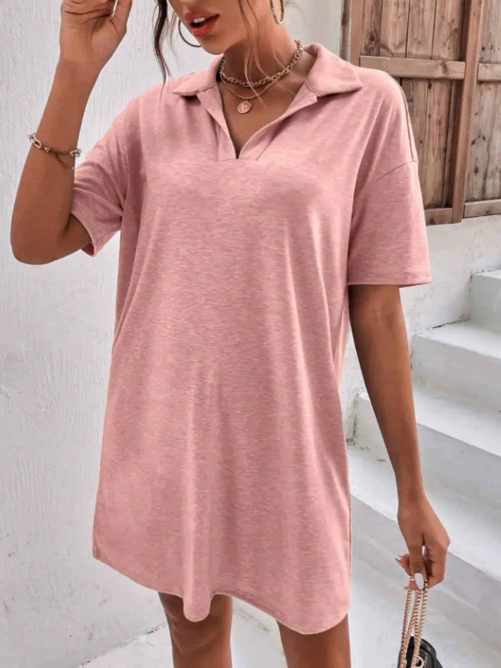 Johnny Collar Short Sleeve Polo Dress.