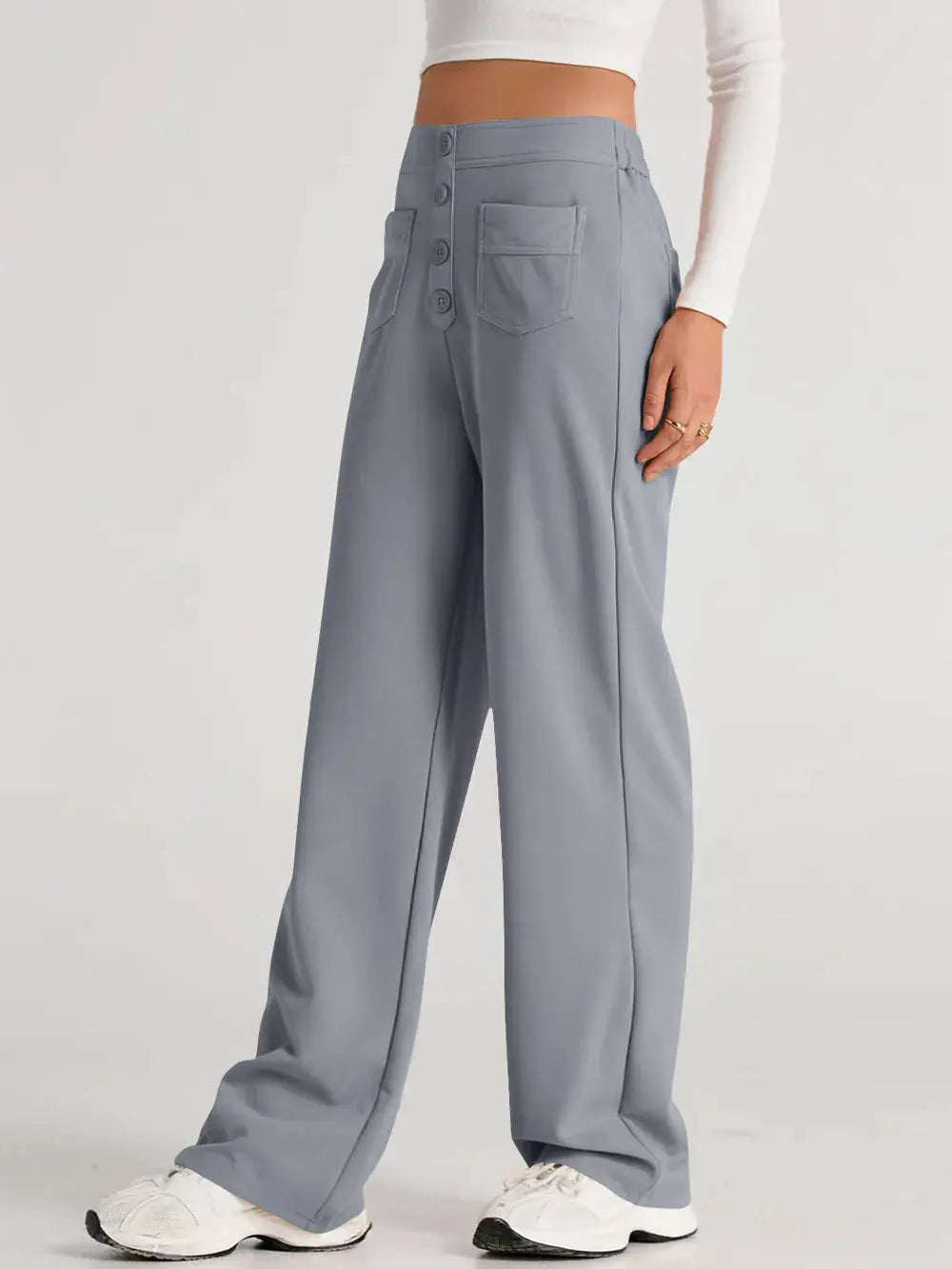 High Waist Wide Leg Pants.