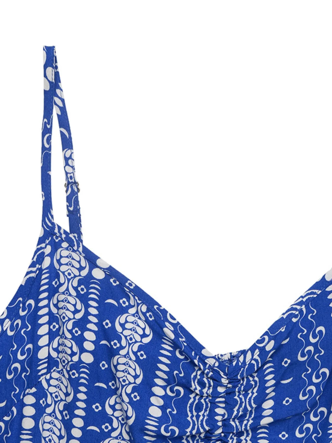 Printed Spaghetti Strap Wide Leg Jumpsuit - CHIC TB