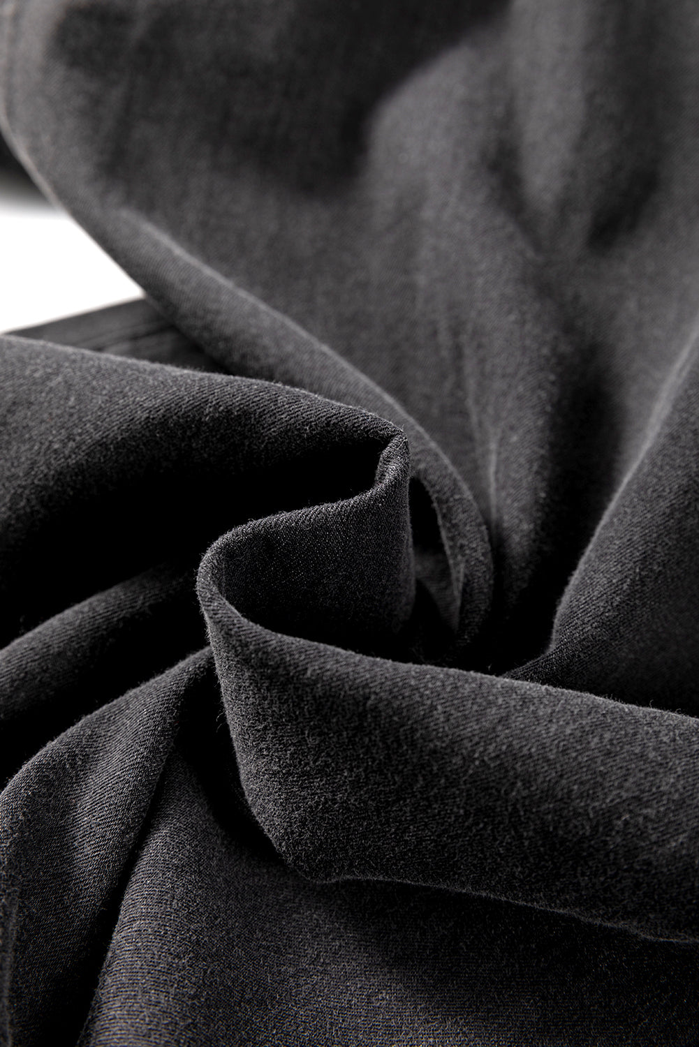 Carbon Grey Mineral Wash Button Fly Waist Wide Leg Jeans Dear-Lover Dropshipping