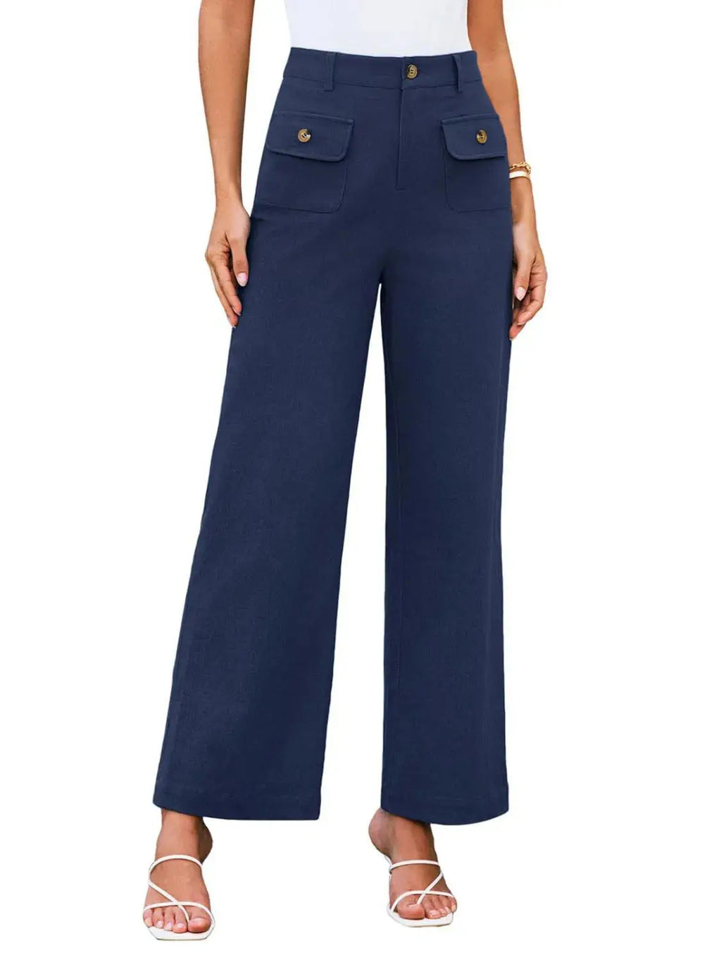 High Waist Wide Leg Pants.