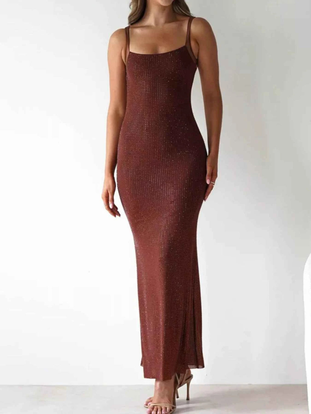 Backless Sleeveless Bodycon Maxi Dress