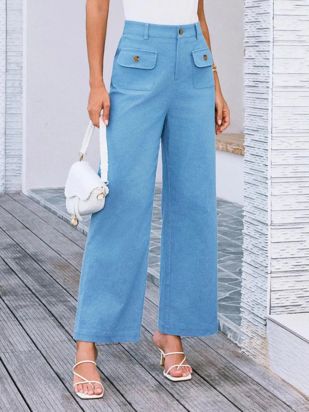 High Waist Wide Leg Pants.