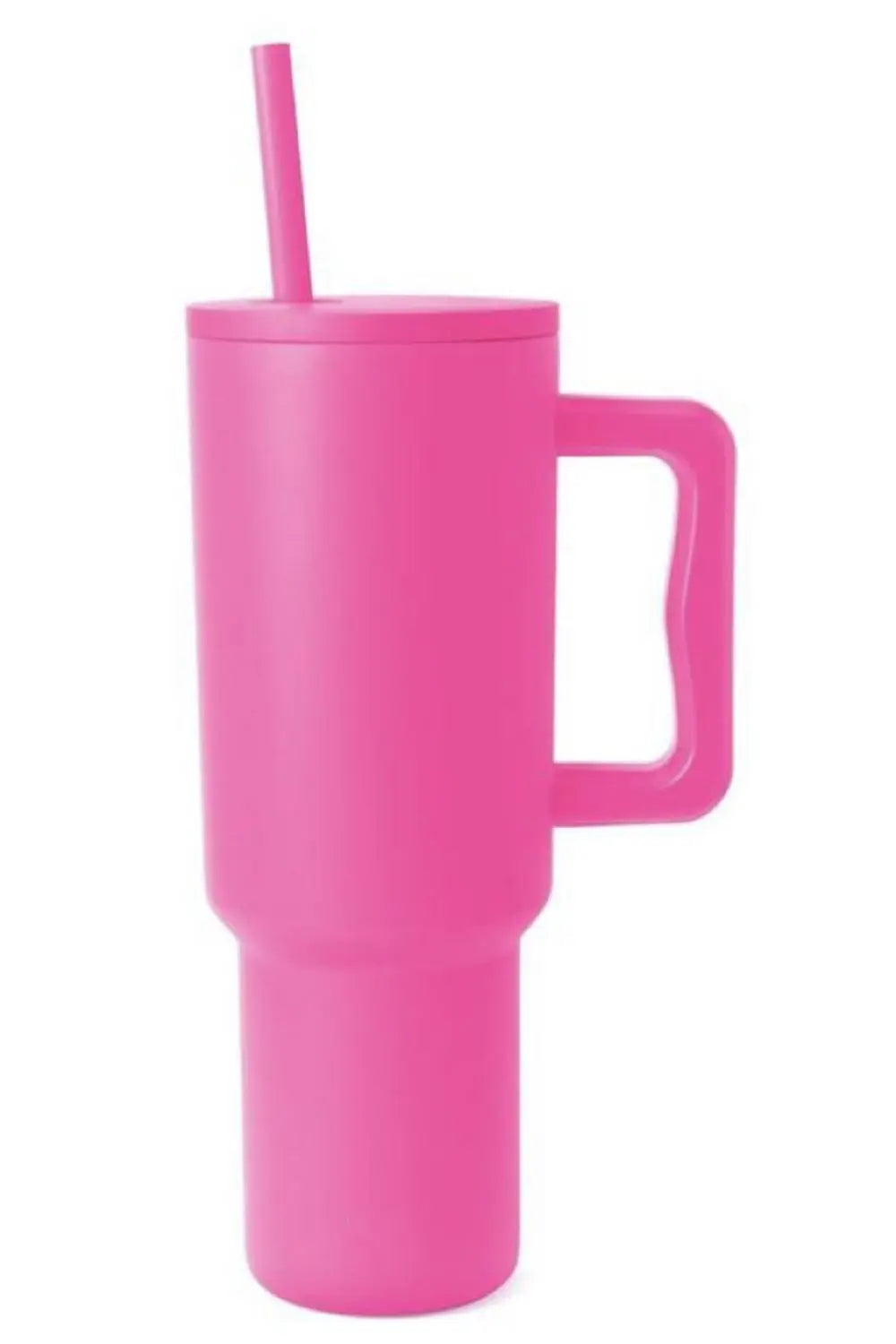Stainless Steel Tumbler with Matching Straw.