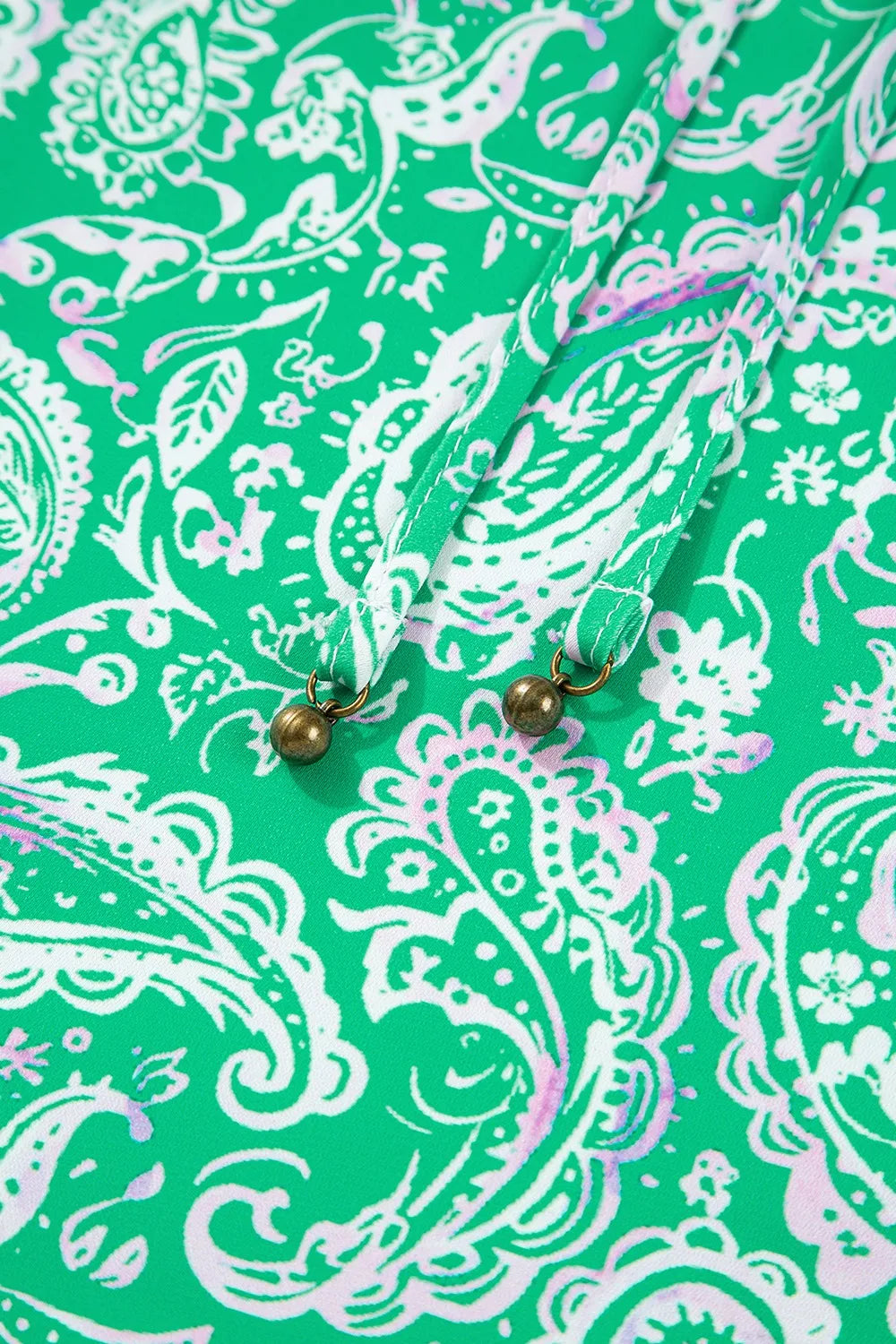 Ruffled Hem Long Sleeve Shirt Dress.