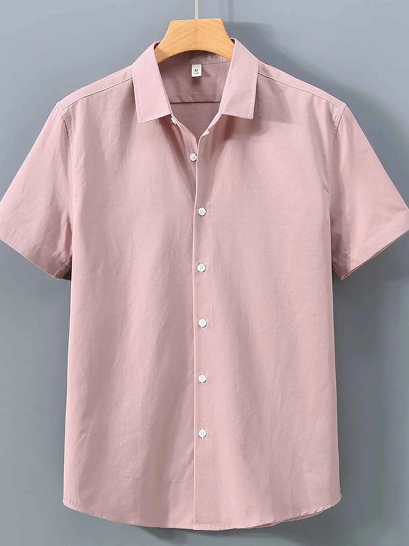 Men's Plus Size Short Sleeve Casual Shirt.