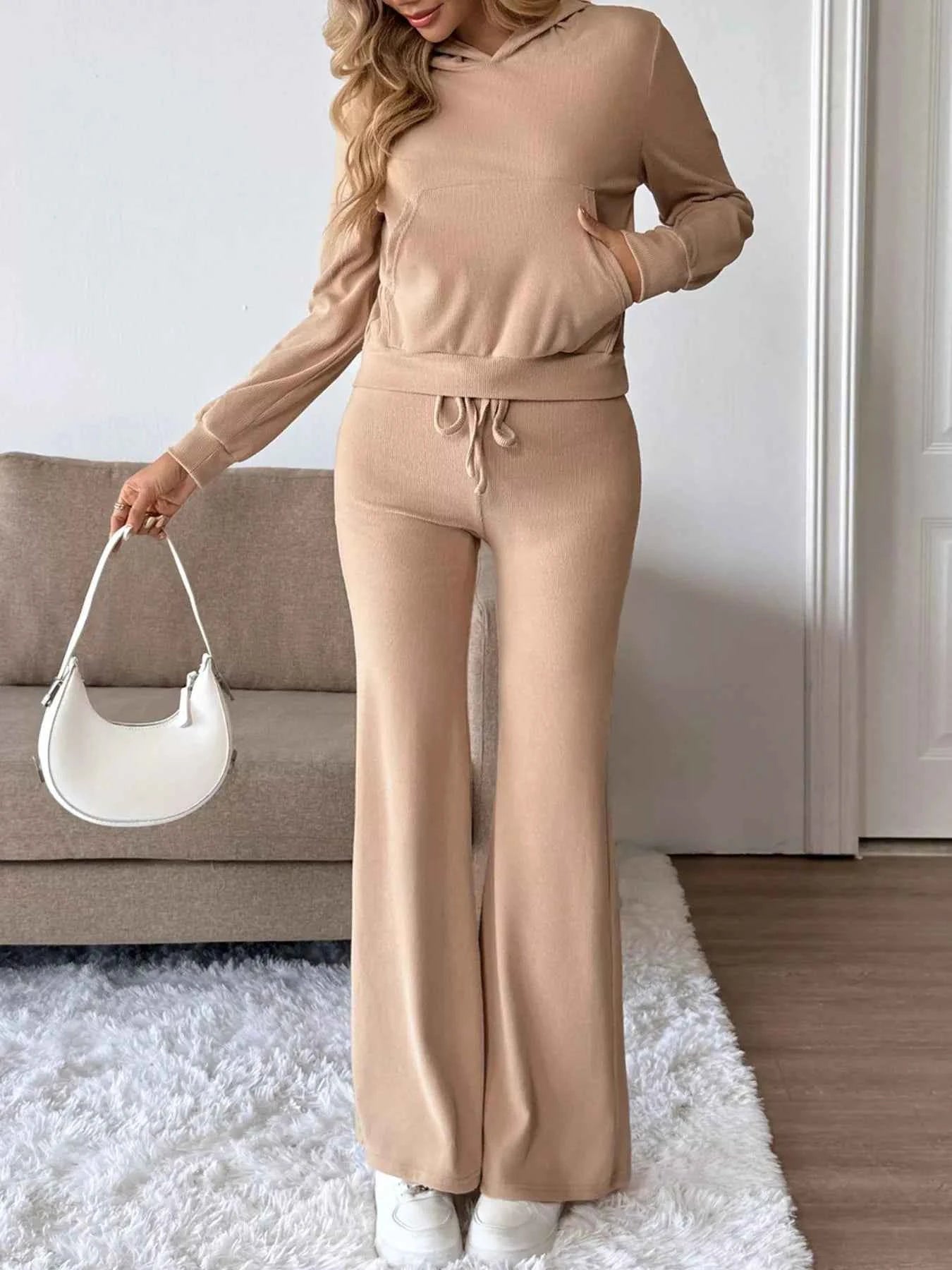 Long Sleeve Hoodie and Pants Set.
