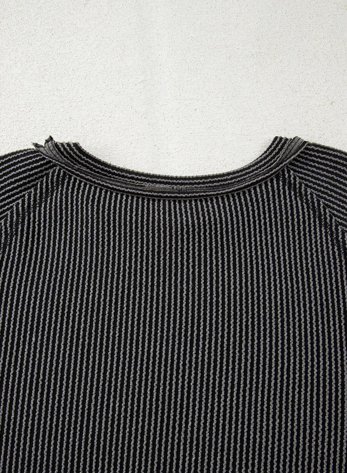 Dark Grey Corded Lantern Sleeve Top High Waist Ruffled Mini Skirt Set Dear-Lover Dropshipping