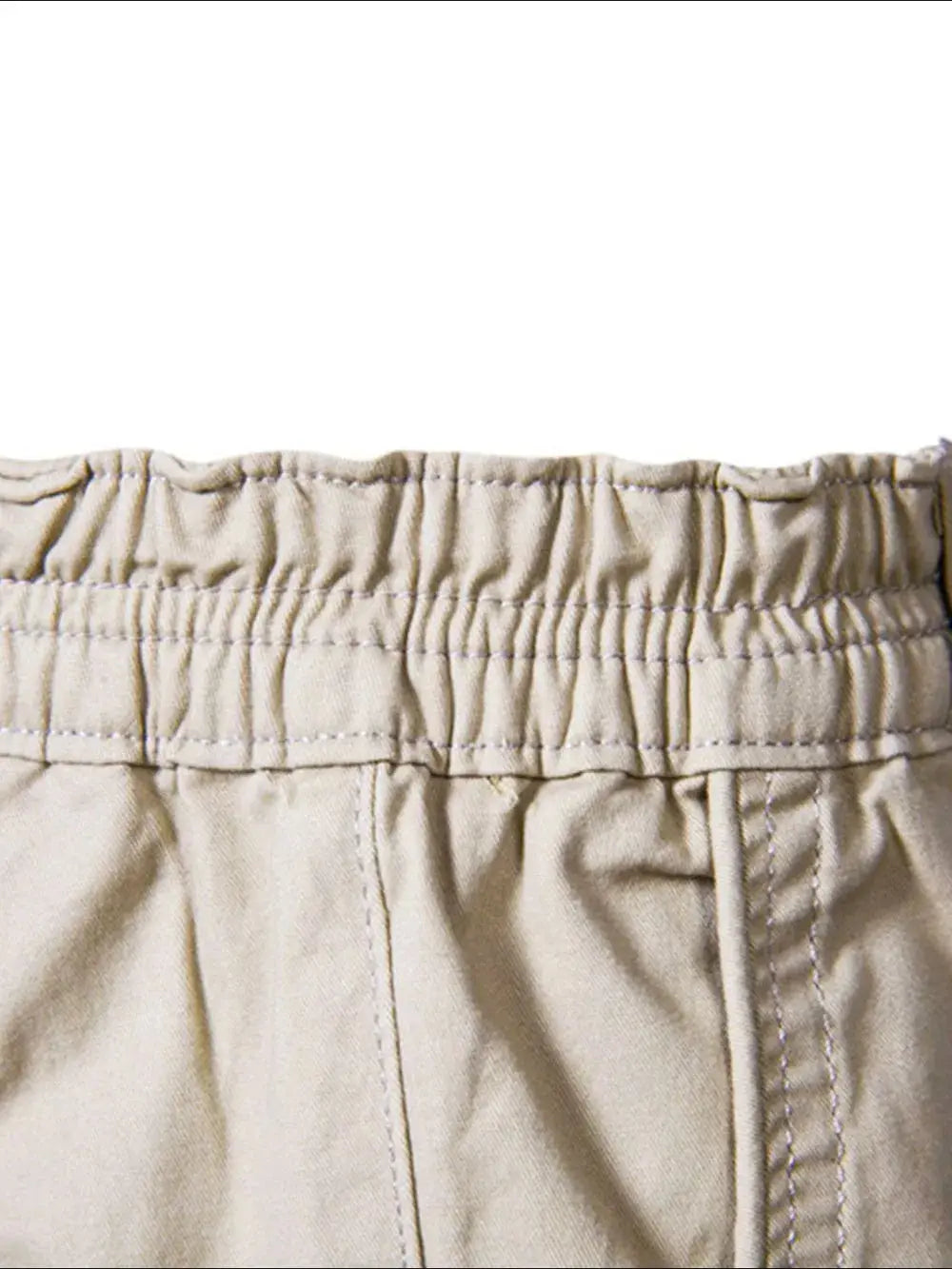 Men's Elastic Waist Shorts with Pockets.
