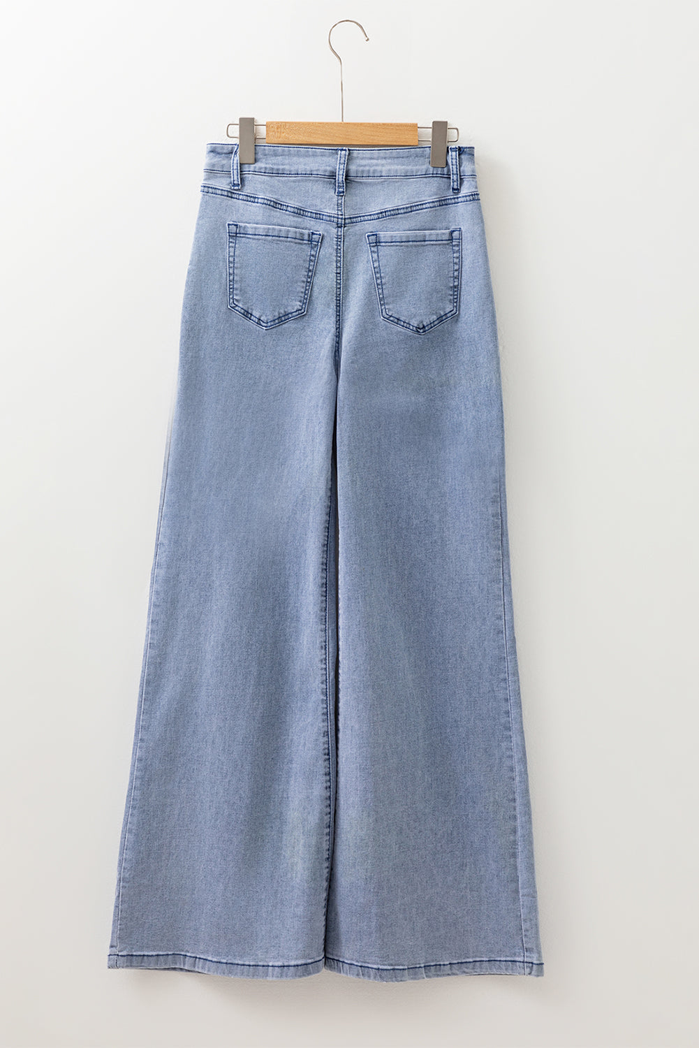 Beau Blue High Waist Button Zip Fly Bell Bottom Jeans Dear-Lover Dropshipping
