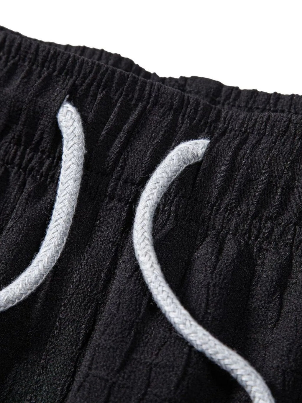 Men's Classic Textured Shorts with Elastic Waist.