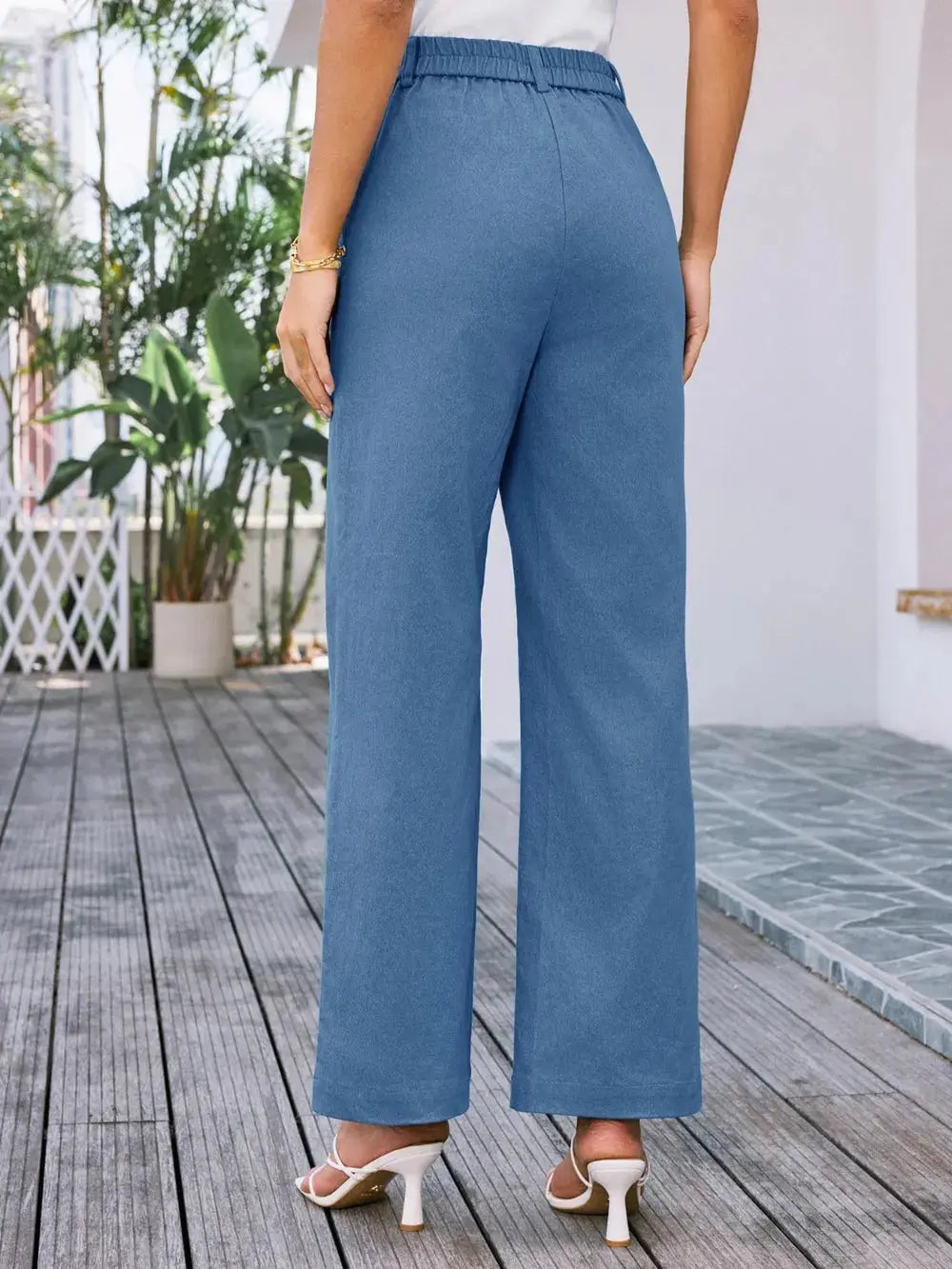 High Waist Wide Leg Pants.