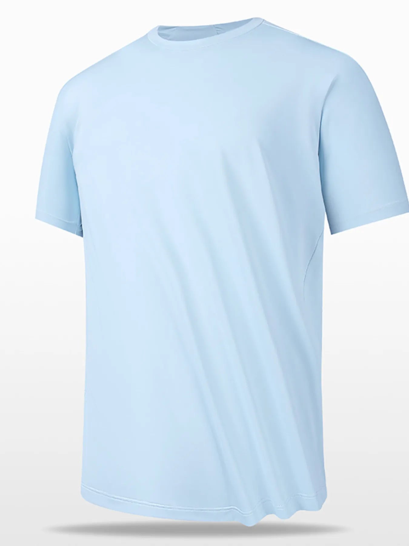 Men's Plus Size Round Neck Short Sleeve T-Shirt.