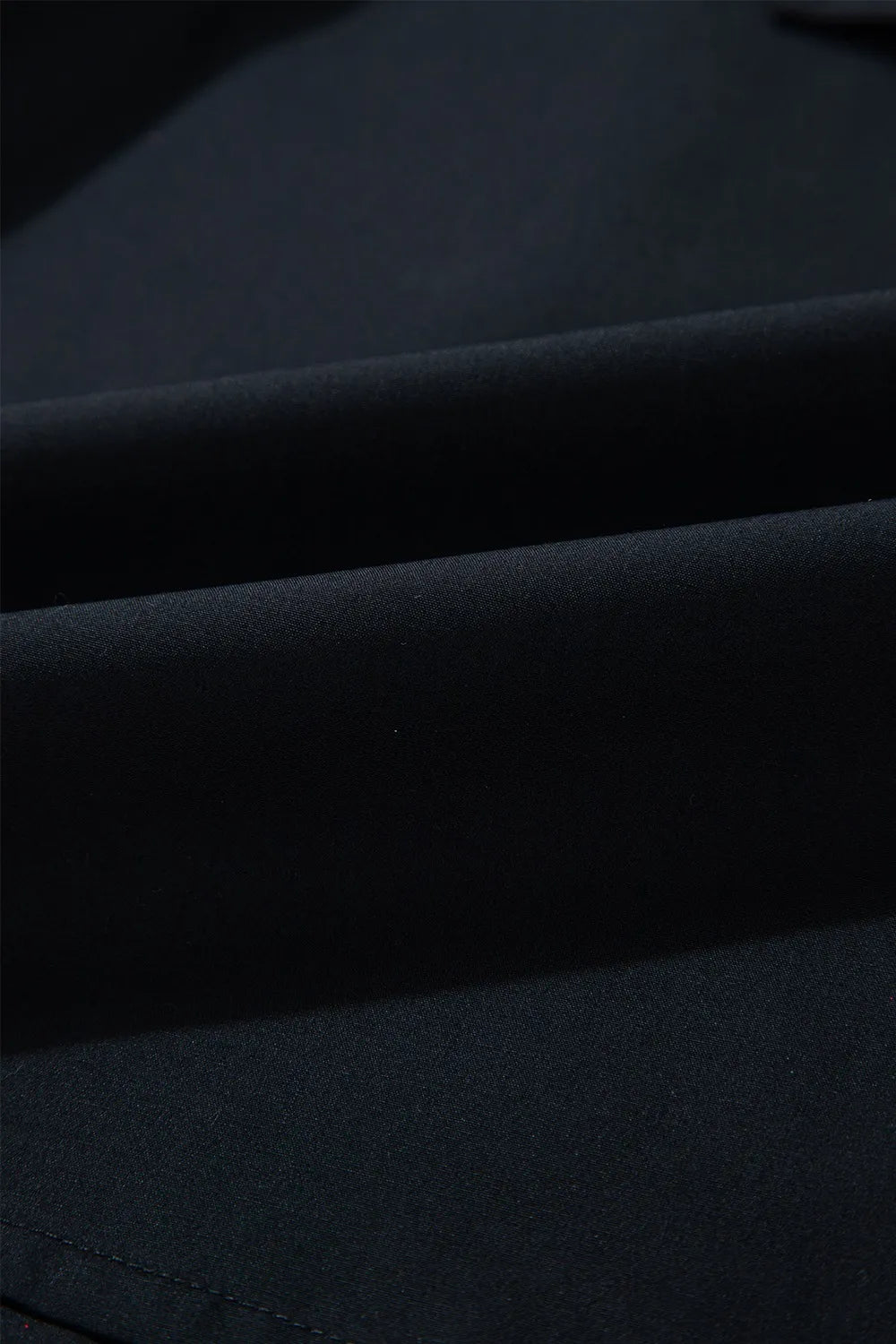 Button Up Tie Waist Puff Sleeve Mini Shirt Dress.