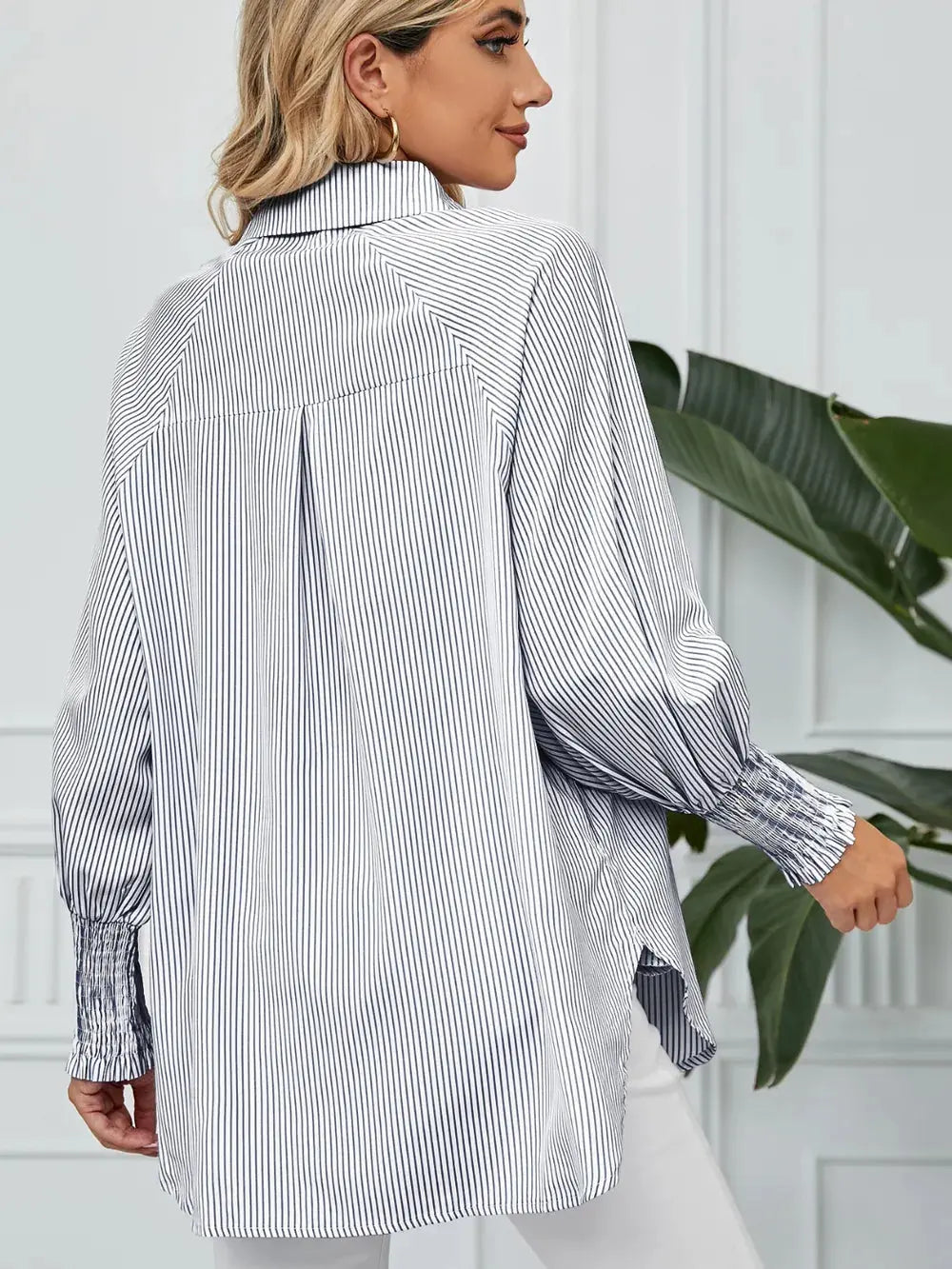 Striped Long Sleeve Shirt for women.