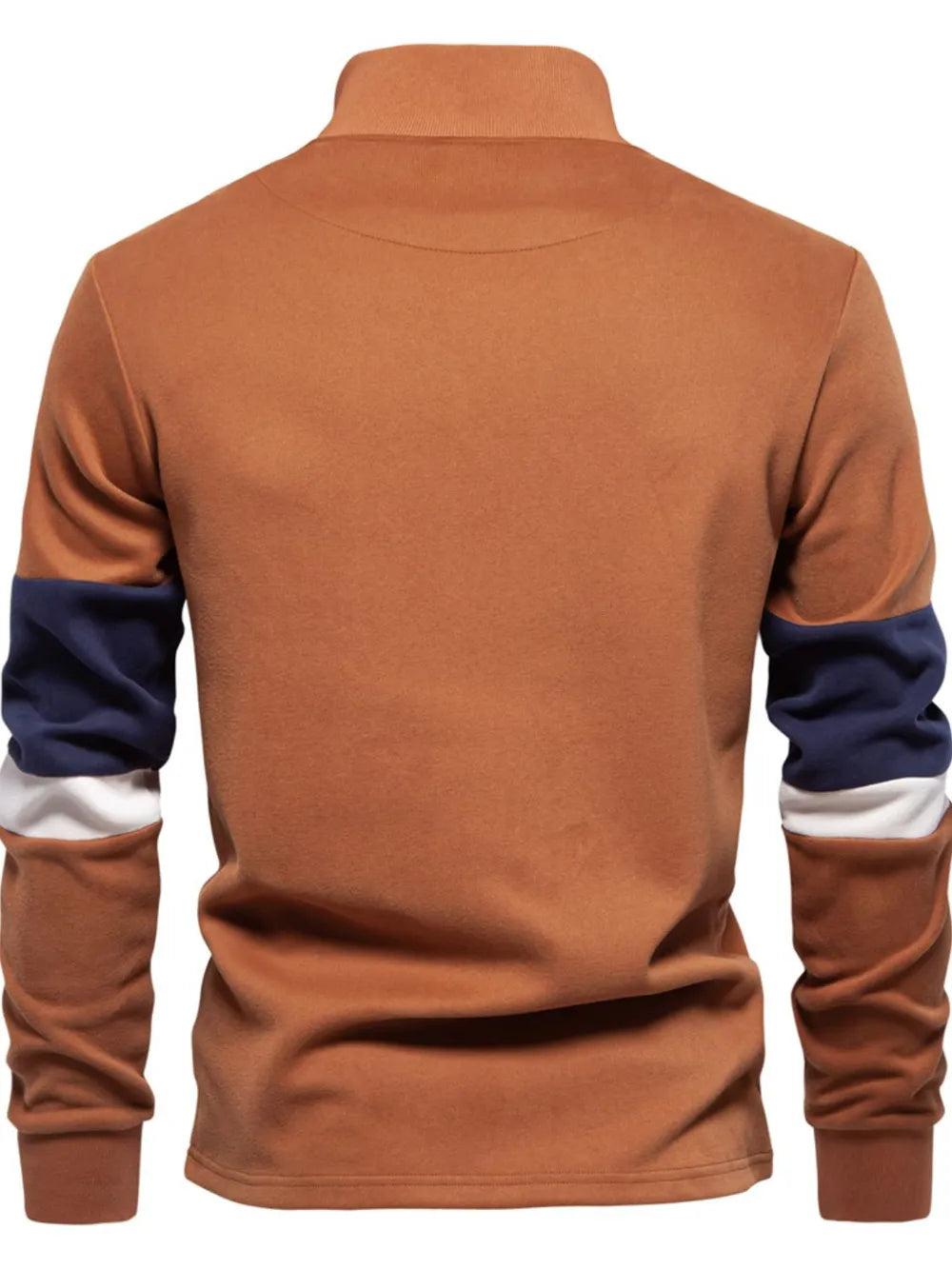 Men's Color Block Long Sleeve Polo.