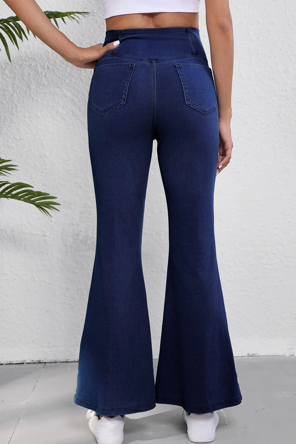 Waist Flare Jeans.