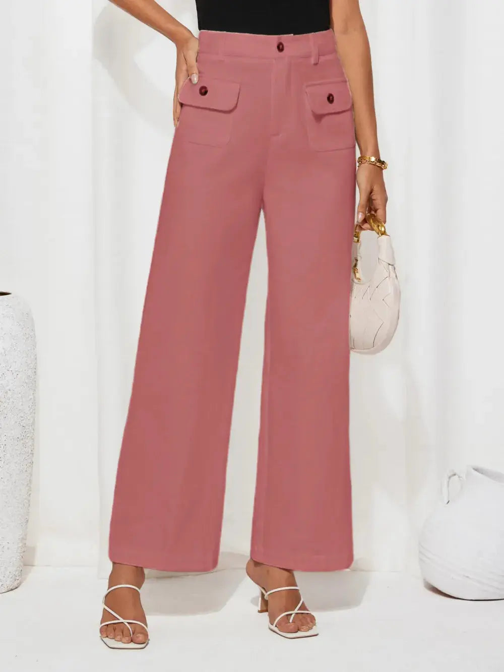 High Waist Wide Leg Pants.