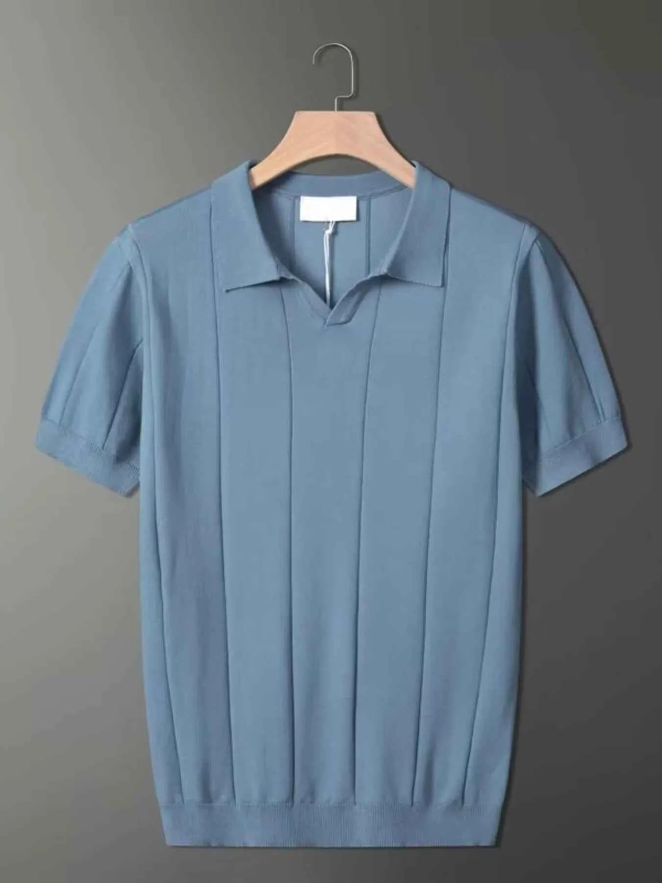 Men's Plus Size Collared Neck Short Sleeve Polo