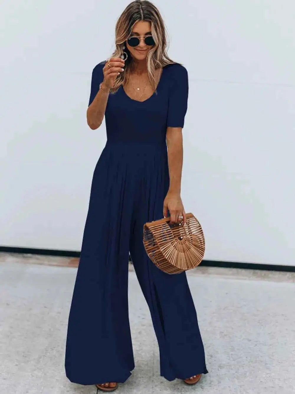 Short Sleeve Jumpsuit.