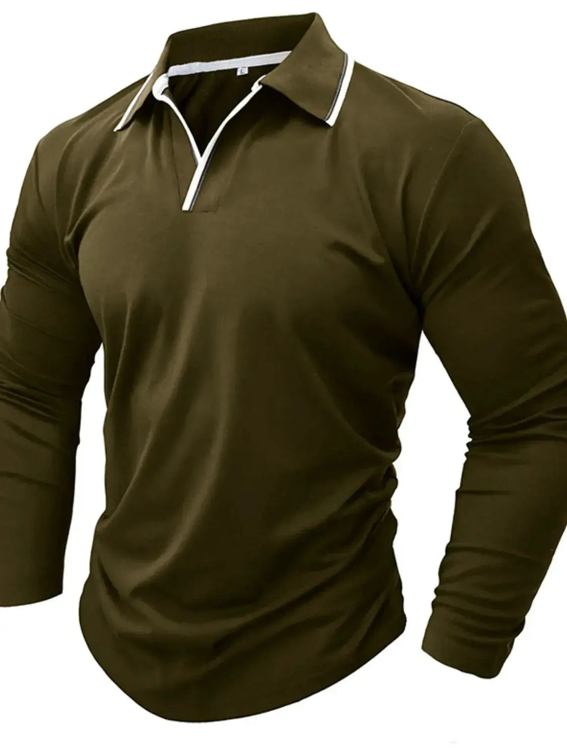 Men's Classic Long Sleeve Polo Shirt.