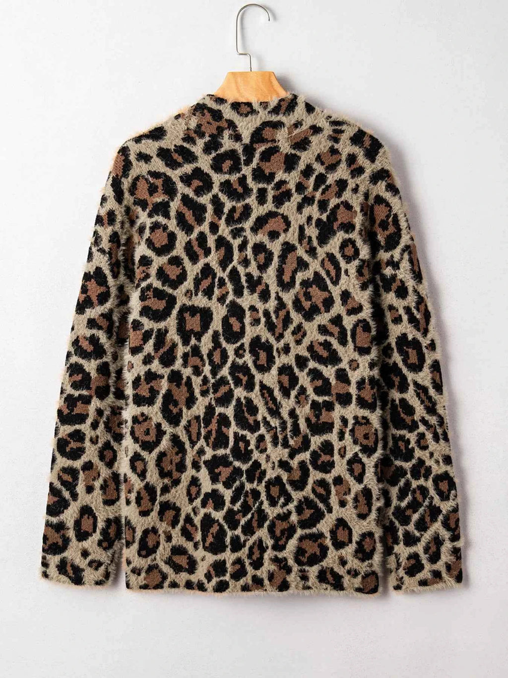 Leopard Open Casual Cardigan