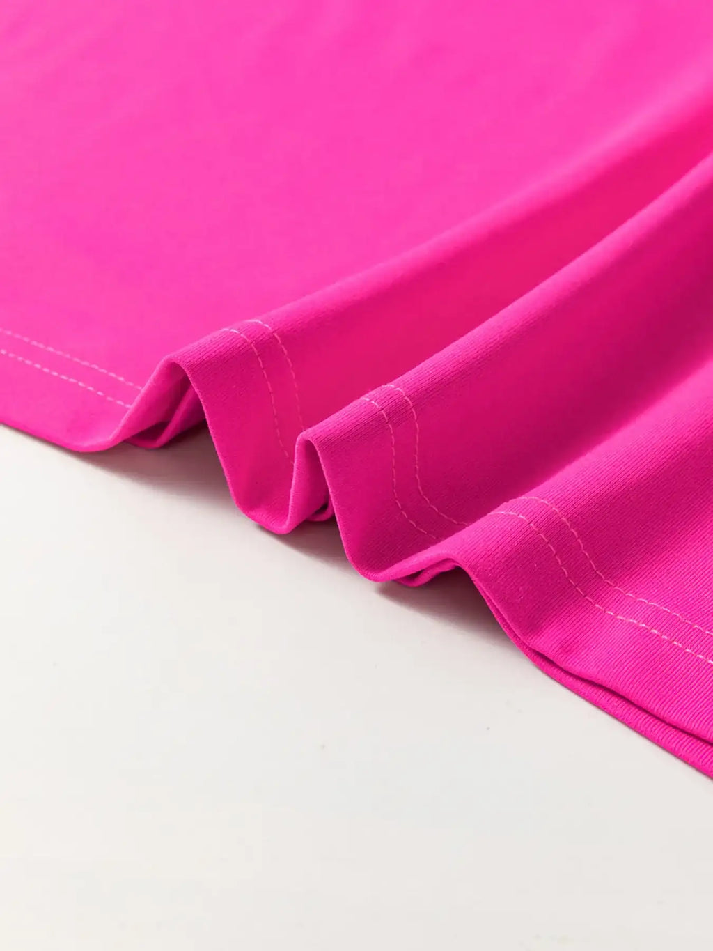 Contrast Trim Short Sleeve T-shirt Dress.