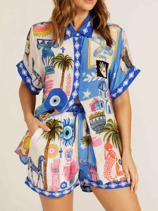 Top and Shorts Set