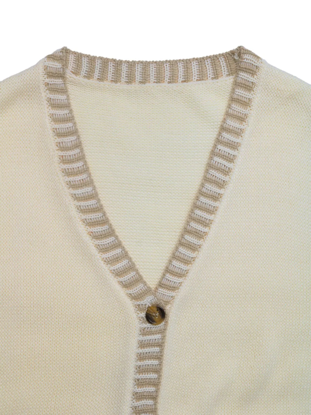 Button Up V-Neck Sweater Vest.