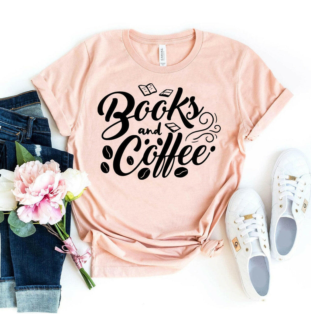 Books and Coffee T-Shirt.