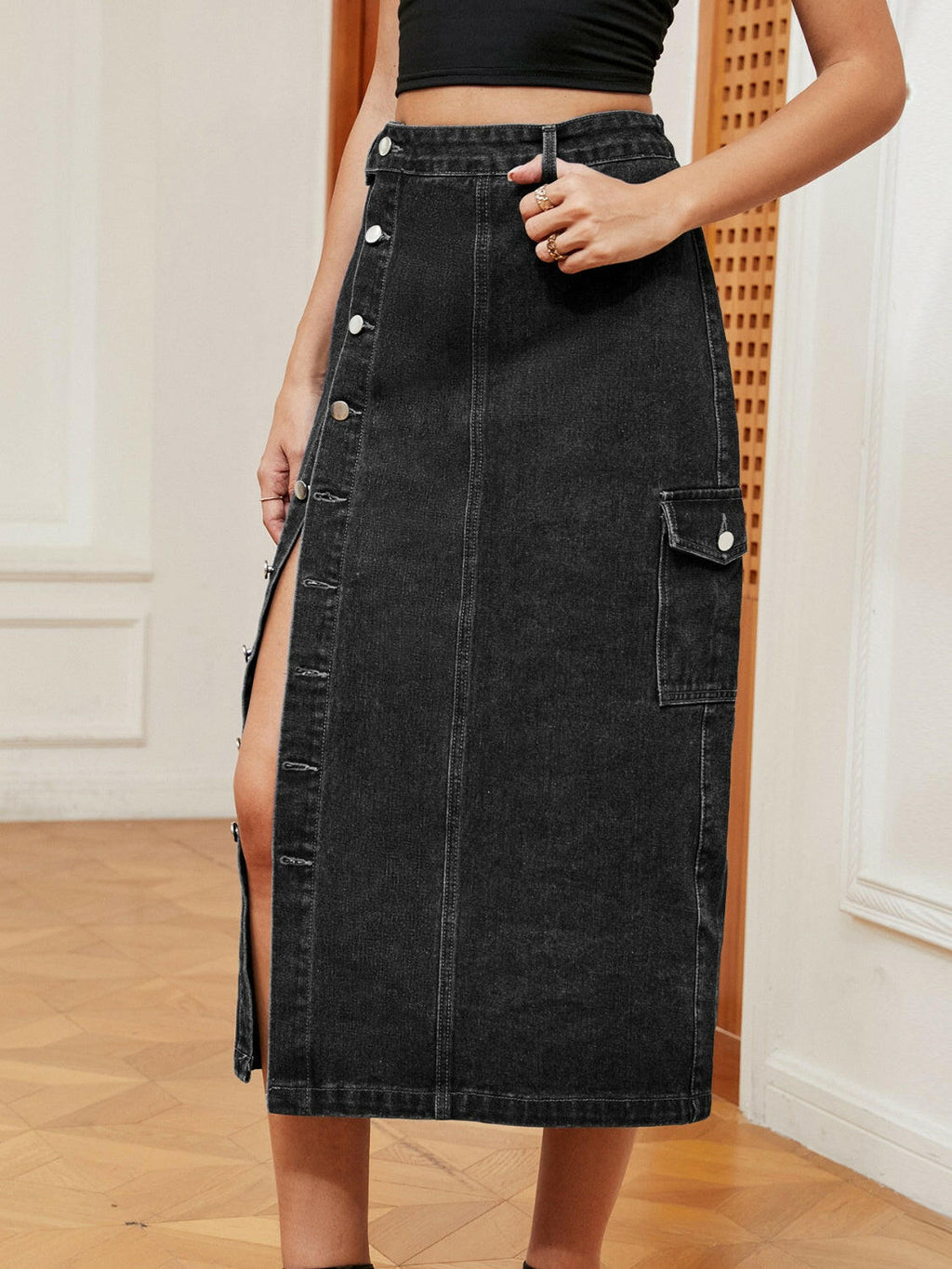 Denim Skirt.