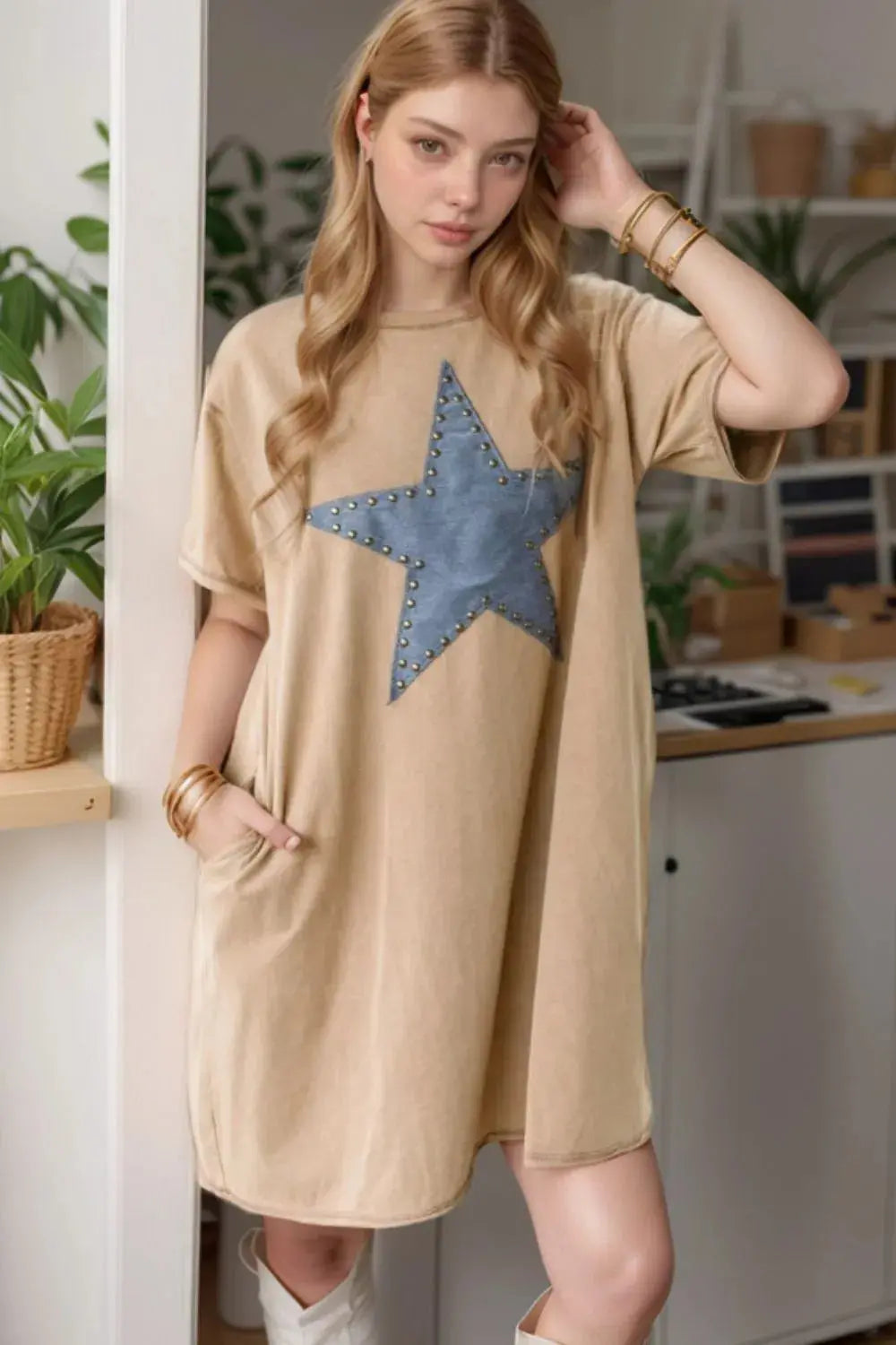 Star T Shirt Dress for women.