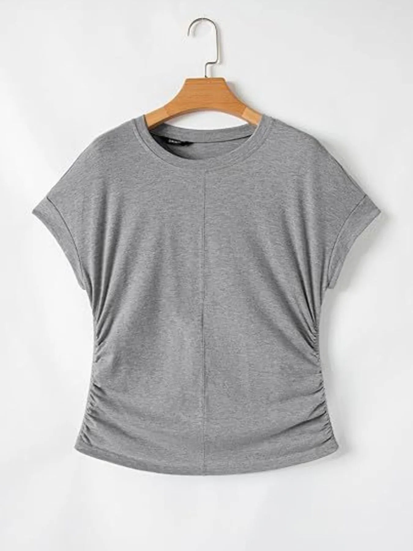 Round Neck Short Sleeve women  T-Shirt.