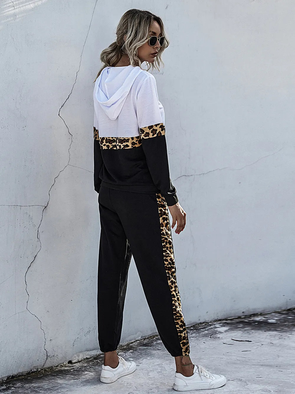 Long Sleeve Hooded Top and Joggers Set - CHIC TB