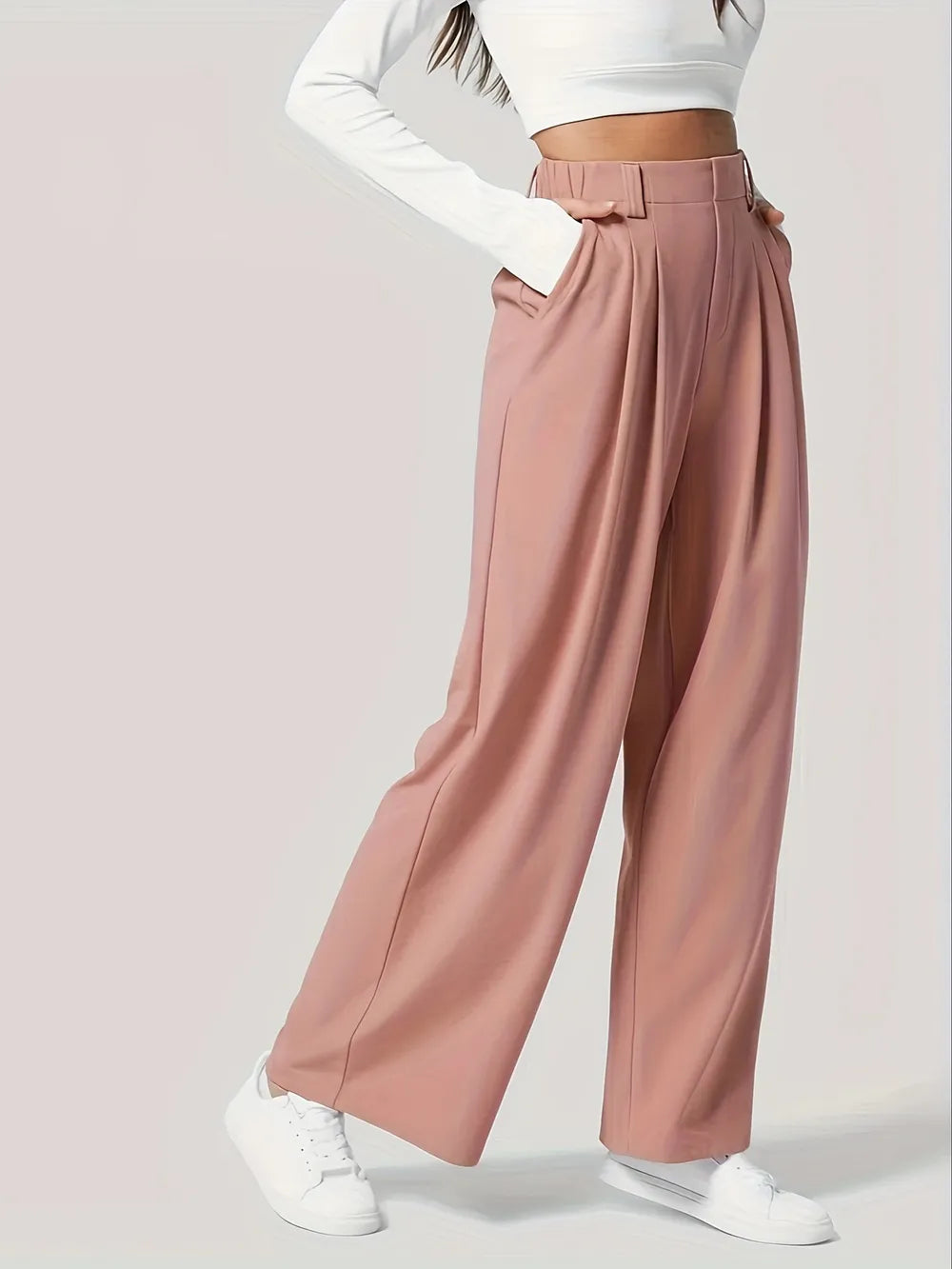 Wide Leg Pants with Pockets for women.